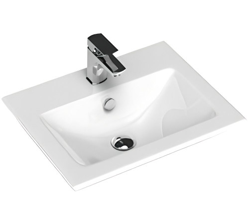 Тумба под раковину Aquanet Практика 50 белый матовый (2 ящика)