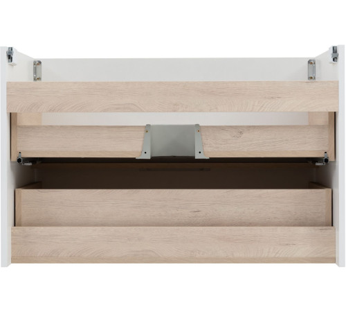 Тумба под раковину Aquanet Ирис New 90 белый глянец