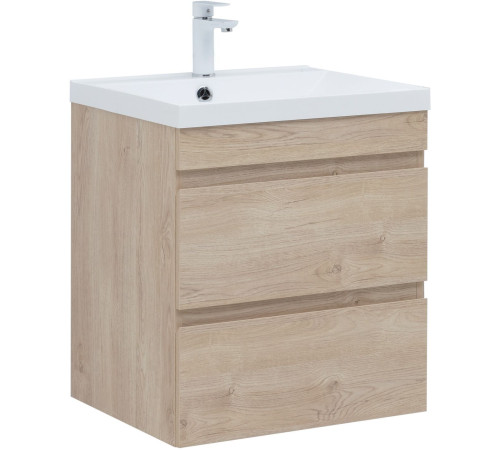 Тумба под раковину Aquanet Нота New 60 дуб светлый