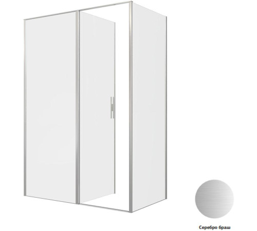 Душевой уголок Allen Brau Priority 140x80 3.31035.BA + 3.31041.BA серебро браш