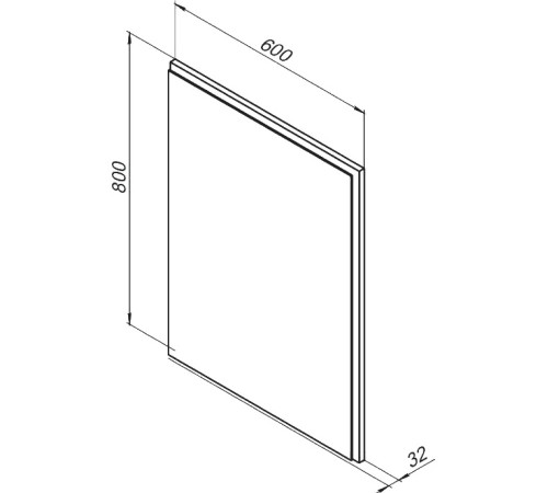 Зеркало Aquanet Nova Lite 60 белый LED