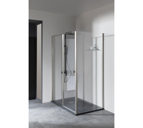 Душевой уголок Allen Brau Priority 140x90 3.31011.BA + 3.31017.BA серебро браш