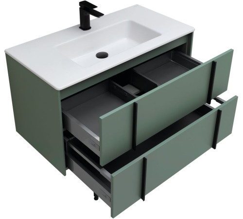 Тумба под раковину Allen Brau Reality 90 1.32006.CGM олива матовый