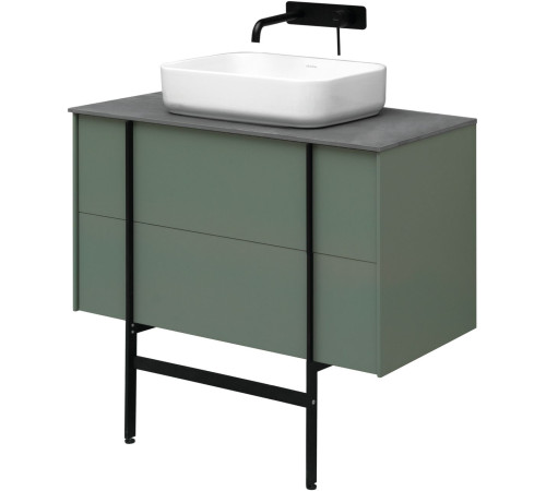 Тумба под раковину Allen Brau Reality 90 1.32006.CGM олива матовый