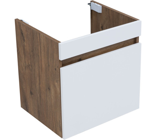 Тумба под раковину Aquanet Оптима 50 дуб рустикальный/белый сатин