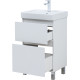 Тумба под раковину Aquanet Вега 50 напольная, белый глянец