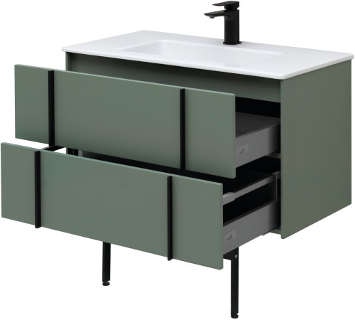 Тумба под раковину Allen Brau Reality 90 1.32006.CGM олива матовый