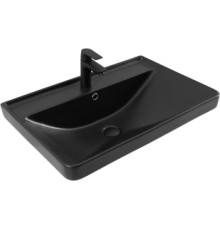 Раковина Aquanet Ирис 70 черная матовая