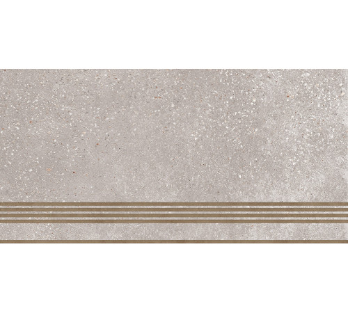 ST183VG Ступень Coral Rock серая неполированная 30x60