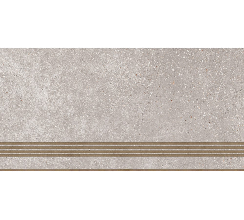 ST183VG Ступень Coral Rock серая неполированная 30x60