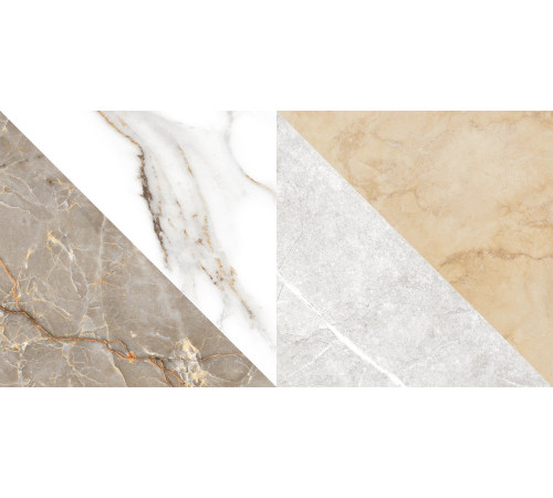 GT98VG Плитка настенная Capella белая геометрия глянцевая 25x50