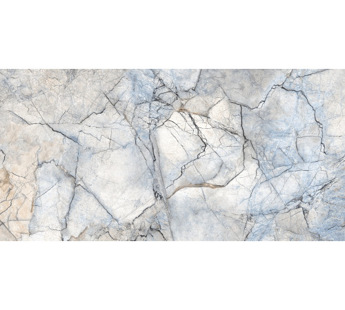 GT94VG Плитка настенная Solo синяя глянцевая 25x50