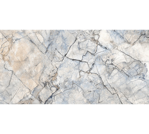 GT94VG Плитка настенная Solo синяя глянцевая 25x50