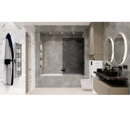 GT198VG Плитка настенная Spring серая глянцевая 30x60